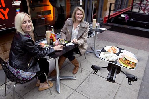 iTray, flying sushi delivery.